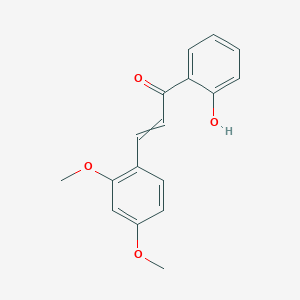 molecular formula C17H16O4 B14098776 3-(2,4-dimethoxyphenyl)-1-(2-hydroxyphenyl)prop-2-en-1-one 