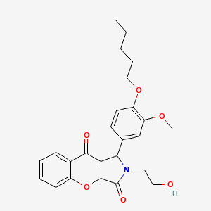 2-(2-Hydroxyethyl)-1-[3-methoxy-4-(pentyloxy)phenyl]-1,2-dihydrochromeno[2,3-c]pyrrole-3,9-dione