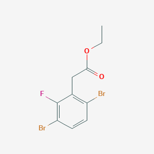 Ethyl 3,6-dibromo-2-fluorophenylacetate