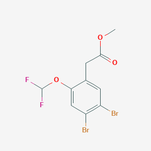 Methyl 4,5-dibromo-2-(difluoromethoxy)phenylacetate