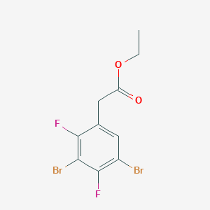 molecular formula C10H8Br2F2O2 B1409882 Ethyl 3,5-dibromo-2,4-difluorophenylacetate CAS No. 1804414-69-4