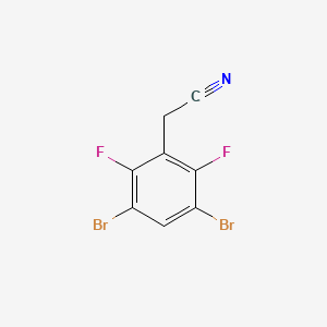 molecular formula C8H3Br2F2N B1409884 3,5-Dibromo-2,6-difluorophenylacetonitrile CAS No. 1803783-55-2
