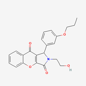 2-(2-Hydroxyethyl)-1-(3-propoxyphenyl)-1,2-dihydrochromeno[2,3-c]pyrrole-3,9-dione