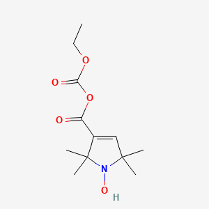 Ethoxycarbonyl 1-hydroxy-2,2,5,5-tetramethylpyrrole-3-carboxylate