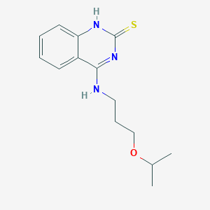 4-(3-propan-2-yloxypropylamino)-1H-quinazoline-2-thione