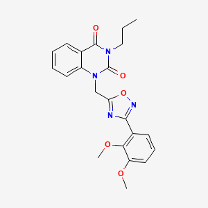 1-((3-(2,3-dimethoxyphenyl)-1,2,4-oxadiazol-5-yl)methyl)-3-propylquinazoline-2,4(1H,3H)-dione