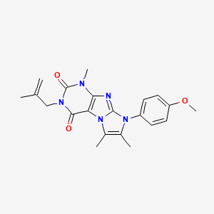 6-(4-Methoxyphenyl)-4,7,8-trimethyl-2-(2-methylprop-2-enyl)purino[7,8-a]imidazole-1,3-dione