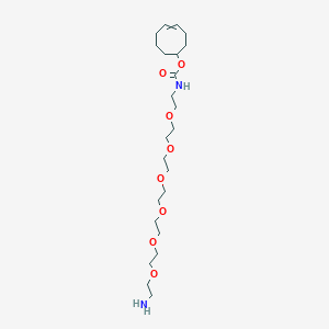 cyclooct-4-en-1-yl N-[2-[2-[2-[2-[2-[2-(2-aminoethoxy)ethoxy]ethoxy]ethoxy]ethoxy]ethoxy]ethyl]carbamate