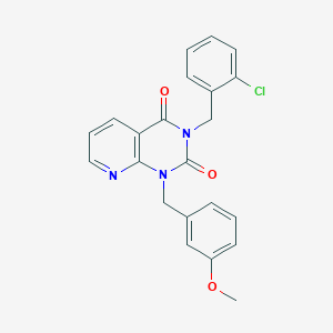 3-[(2-chlorophenyl)methyl]-1-[(3-methoxyphenyl)methyl]-1H,2H,3H,4H-pyrido[2,3-d]pyrimidine-2,4-dione