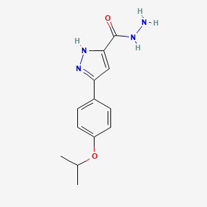 3-(4-isopropoxyphenyl)-1H-pyrazole-5-carbohydrazide