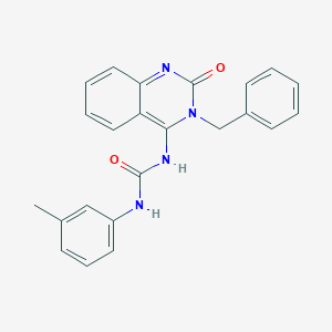 (E)-1-(3-benzyl-2-oxo-2,3-dihydroquinazolin-4(1H)-ylidene)-3-(m-tolyl)urea