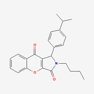 2-Butyl-1-[4-(propan-2-yl)phenyl]-1,2-dihydrochromeno[2,3-c]pyrrole-3,9-dione