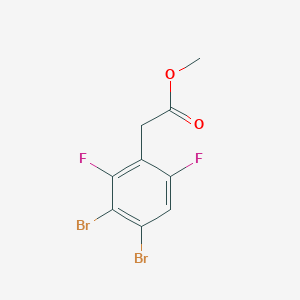 molecular formula C9H6Br2F2O2 B1409903 Methyl 3,4-dibromo-2,6-difluorophenylacetate CAS No. 1806349-36-9