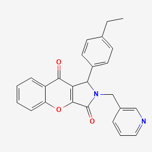 1-(4-Ethylphenyl)-2-(pyridin-3-ylmethyl)-1,2-dihydrochromeno[2,3-c]pyrrole-3,9-dione