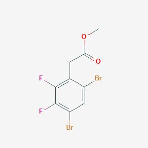 molecular formula C9H6Br2F2O2 B1409904 Methyl 4,6-dibromo-2,3-difluorophenylacetate CAS No. 1807054-90-5
