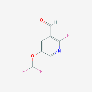 5-Difluoromethoxy-2-fluoro-3-formylpyridine