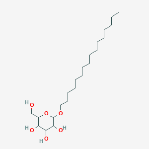 molecular formula C22H44O6 B14099075 Hexadecyl hexopyranoside 