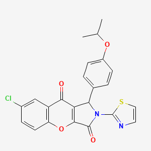 7-Chloro-1-[4-(propan-2-yloxy)phenyl]-2-(1,3-thiazol-2-yl)-1,2-dihydrochromeno[2,3-c]pyrrole-3,9-dione