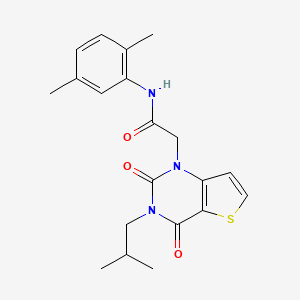 molecular formula C20H23N3O3S B14099097 N-(2,5-dimethylphenyl)-2-[3-(2-methylpropyl)-2,4-dioxo-3,4-dihydrothieno[3,2-d]pyrimidin-1(2H)-yl]acetamide 