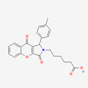 6-[1-(4-methylphenyl)-3,9-dioxo-3,9-dihydrochromeno[2,3-c]pyrrol-2(1H)-yl]hexanoic acid