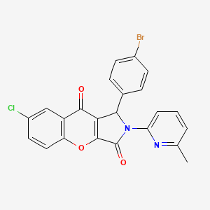 1-(4-Bromophenyl)-7-chloro-2-(6-methylpyridin-2-yl)-1,2-dihydrochromeno[2,3-c]pyrrole-3,9-dione