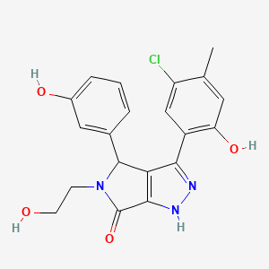 3-(5-chloro-2-hydroxy-4-methylphenyl)-5-(2-hydroxyethyl)-4-(3-hydroxyphenyl)-4,5-dihydropyrrolo[3,4-c]pyrazol-6(2H)-one