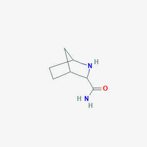 molecular formula C7H12N2O B140992 2-氮杂双环[2.2.1]庚烷-3-甲酰胺 CAS No. 135793-21-4