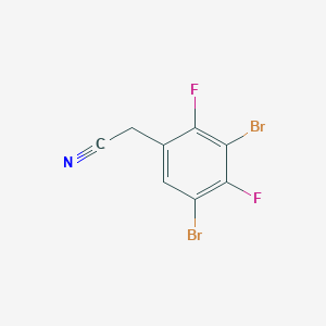 molecular formula C8H3Br2F2N B1409920 3,5-Dibromo-2,4-difluorophenylacetonitrile CAS No. 1807054-93-8