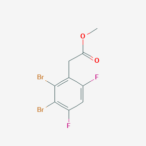 molecular formula C9H6Br2F2O2 B1409921 Methyl 2,3-dibromo-4,6-difluorophenylacetate CAS No. 1803835-98-4