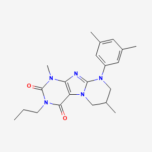 9-(3,5-dimethylphenyl)-1,7-dimethyl-3-propyl-7,8-dihydro-6H-purino[7,8-a]pyrimidine-2,4-dione