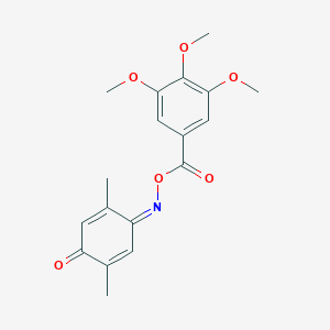 [(2,5-Dimethyl-4-oxocyclohexa-2,5-dien-1-ylidene)amino] 3,4,5-trimethoxybenzoate