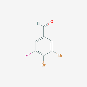 molecular formula C7H3Br2FO B1409923 3,4-Dibromo-5-fluorobenzaldehyde CAS No. 1803716-04-2