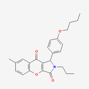 1-(4-Butoxyphenyl)-7-methyl-2-propyl-1,2-dihydrochromeno[2,3-c]pyrrole-3,9-dione