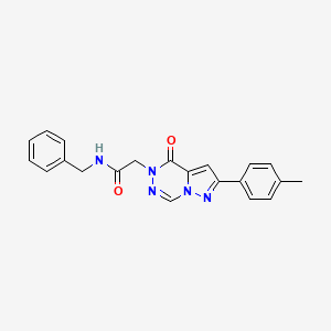 molecular formula C21H19N5O2 B14099258 N-benzyl-2-[2-(4-methylphenyl)-4-oxopyrazolo[1,5-d][1,2,4]triazin-5(4H)-yl]acetamide 