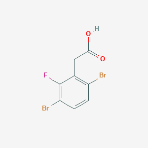 3,6-Dibromo-2-fluorophenylacetic acid