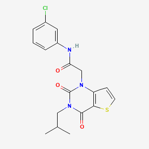 N-(3-chlorophenyl)-2-[3-(2-methylpropyl)-2,4-dioxo-3,4-dihydrothieno[3,2-d]pyrimidin-1(2H)-yl]acetamide