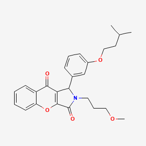 2-(3-Methoxypropyl)-1-[3-(3-methylbutoxy)phenyl]-1,2-dihydrochromeno[2,3-c]pyrrole-3,9-dione