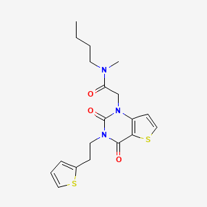 N-butyl-2-(2,4-dioxo-3-(2-(thiophen-2-yl)ethyl)-3,4-dihydrothieno[3,2-d]pyrimidin-1(2H)-yl)-N-methylacetamide