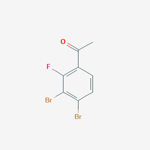 molecular formula C8H5Br2FO B1409932 3',4'-Dibromo-2'-fluoroacetophenone CAS No. 1804416-30-5
