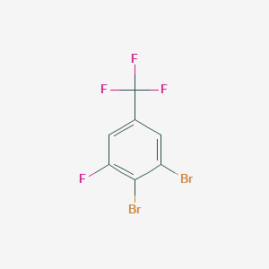 molecular formula C7H2Br2F4 B1409935 3,4-Dibromo-5-fluorobenzotrifluoride CAS No. 1804417-25-1