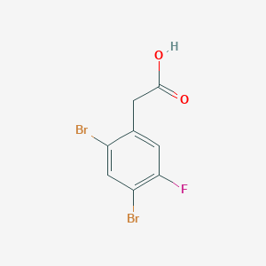 2,4-Dibromo-5-fluorophenylacetic acid
