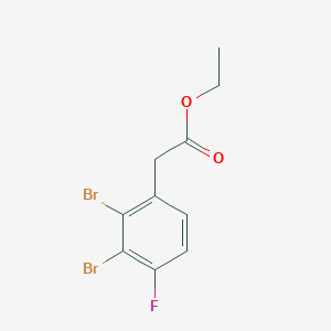 molecular formula C10H9Br2FO2 B1409939 Ethyl 2,3-dibromo-4-fluorophenylacetate CAS No. 1806328-56-2