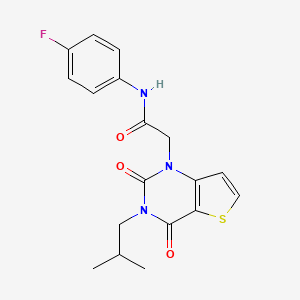 molecular formula C18H18FN3O3S B14099400 N-(4-fluorophenyl)-2-[3-(2-methylpropyl)-2,4-dioxo-3,4-dihydrothieno[3,2-d]pyrimidin-1(2H)-yl]acetamide 