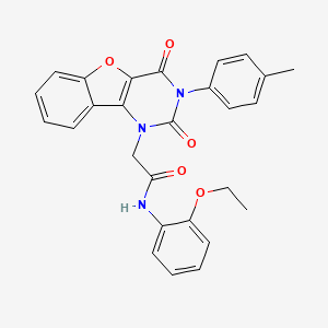 2-(2,4-dioxo-3-(p-tolyl)-3,4-dihydrobenzofuro[3,2-d]pyrimidin-1(2H)-yl)-N-(2-ethoxyphenyl)acetamide