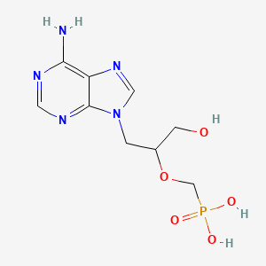 ({[(2s)-1-(6-Amino-9h-purin-9-yl)-3-hydroxypropan-2-yl]oxy}methyl)phosphonic acid