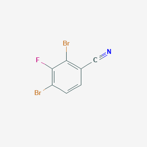 molecular formula C7H2Br2FN B1409947 2,4-二溴-3-氟苯甲腈 CAS No. 1803816-99-0