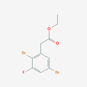 Ethyl 2,5-dibromo-3-fluorophenylacetate