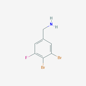 3,4-Dibromo-5-fluorobenzylamine