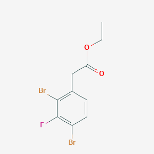 Ethyl 2,4-dibromo-3-fluorophenylacetate