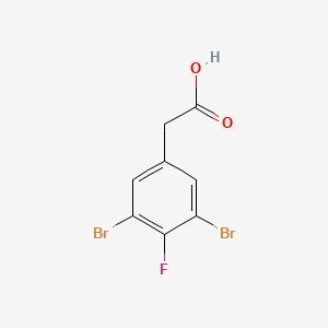 molecular formula C8H5Br2FO2 B1409962 3,5-Dibromo-4-fluorophenylacetic acid CAS No. 1803716-78-0